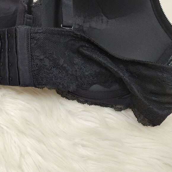 TORRID Smooth Cup Push Up Demi Bra Plus Size Women's 44C Black - Picture 7 of 11